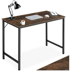 tectake® Schrebitisch, Industrial Style, große Beinfreiheit, Höhe 75,5 cm