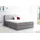 Fun Möbel Boxspringbett Schlafzimmerbett GRETA 180x200cm Stoff Grau - Grau