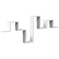 vidaXL Wandregal 104,5 x 10 x 43 cm Weiß