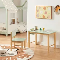 [en.casa] Kinderschreibtisch Skjåk 90 x 60 cm Kiefer mint