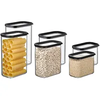 Mepal Modula Küchendose schwarz 1 x 1 x 1 cm 1 l 6-teiliges Set
