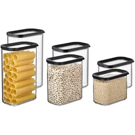 Mepal Modula Küchendose schwarz 1 x 1 x 1 cm 1 l 6-teiliges Set