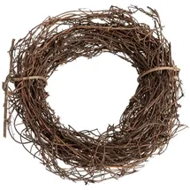 NaDeco Clematis-Kranz in Natur, Durchmesser ca. 10cm | Mühlenbeckia-Ring | Deko-Kranz | Naturkranz | Rebenkranz | Weidenkranz | Türkranz | Waldrebe | | Osternest | Osterdeko | Naturdeko