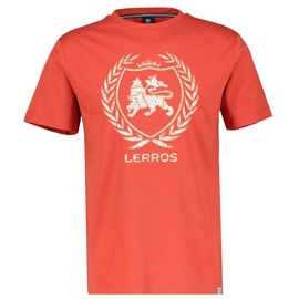 LERROS T-Shirt mit Logoprint » Deep Coral Red - XL,