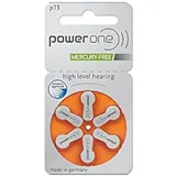 Power one Hörgerätebatterie 24606 P13 300 mAh, PR48 orange, Zink-Luft, Stück