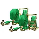 Baumarktplus 2x Profi Ratschen Spanngurt Spanngurte Zurrgurt 2-tlg 6m 2t 2to 2000kg TÜV/GS