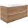 Fackelmann Waschtischunterschrank Vita 100 cm x 50 cm x 46 cm Oak Griff Weiß