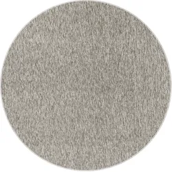 Teppich AYYILDIZ TEPPICHE "Nizza 1800 Kurzflorteppich", beige, H:6mm Ø:120cm, Polypropylen, Teppiche, pflegeleicht, leicht melierter Kurzflor, ringsum gekettelt, Wohnzimmer