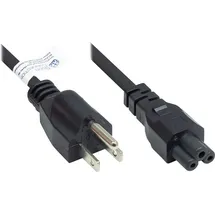 Good Connections GC P4505-S018 - Netzkabel, US Stecker, Typ B, 1,8 m, schw, C5, UL