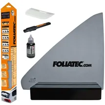 FoliaTec Scheibentönungsfolie, Tönungsfolie für Autoscheiben, BLACKNIGHT Light, 76 x 300 cm, 65% Verdunkelung
