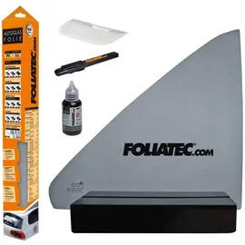 FoliaTec Scheibentönungsfolie, Tönungsfolie für Autoscheiben, BLACKNIGHT Light, 76 x 300 cm, 65% Verdunkelung