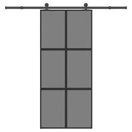 vidaXL Schiebetür rechts 90 x 213,5 cm grau