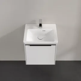 Villeroy & Boch Waschbeckenunterschrank 1 Tür 42,3 x 42,9 x 37,8 cm Weiß/Schwarz