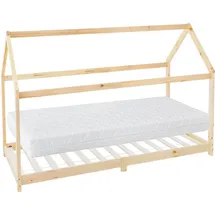 ML-Design Hausbett ML-Design 90 x 200 cm Kiefer natur beige