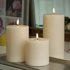 283 Mia LED Stumpenkerze 15 cm 10 cm creme