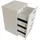 Hti-Living Nachtschrank Nina 1 x 1 x 1 cm Weiß