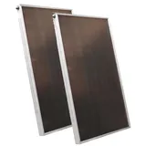 Flachkollektor Thermische Solaranlage Solarthermie mit 2 Kollektoren SX2,0 AL