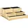 Outsunny Hochbeet 93 x 93 x 35 cm Naturholz
