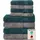 Komfortec Handtuchset 8-tlg. grau/petrol