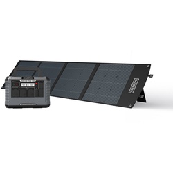 Balderia Stromgenerator Power-Set, Powerstation 1500W + faltbares Solarmodul 200W