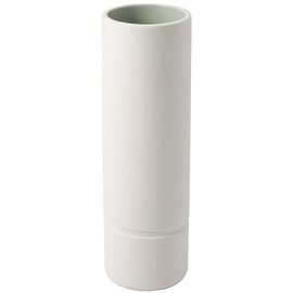 Villeroy & Boch like. by Villeroy & Boch it's my home Vase L mineral, elegante Blumenvase für kunstvolle Gestecke, Premium Porzellan, grün, weiß