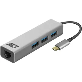 Act AC7055 USB-C 3-Ports Hub mit Ethernet