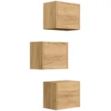 Posseik Badschrank-Set Limes Variable Montage 3-teilig Eiche Gold