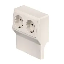 OBO 6132246 Geräteträger SL 2-fach 20x50/70 9001 Polyvinylchlorid cremeweiß RAL 9001 SL2GT5070 cws