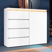 Home Affaire Highboard 120 x 105 x 40 cm Weiß hochglanz