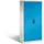 C+P Werkzeugschrank mit Drehtüren, 6 Böden, 4 Schübe, H1950xB930xT500mm Front Lichtblau Korpus Lichtgrau