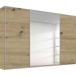 Schwebetürenschrank RAUCH "Kleiderschrank Schrank Garderobe Wäscheschrank TOMA", braun (eiche artisan), B:315cm H:210cm T:62cm, Holzwerkstoff, Schränke, inkl. Regaleinsatz sowie zusätzlichen Einlegeböden MADE IN GERMANY