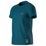 La Sportiva Climbing On The Moon T-shirt Turchese/Giallo 2XL