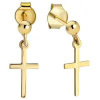 Firetti Paar Ohrstecker »Schmuck Geschenk Gold 375 Ohrschmuck Kreuz«,