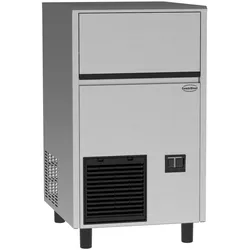 Eiswürfelmaschine OXPRO | 47kg/24h | 17g pro Eiswürfel | HxBxT 80x50x58cm | Edelstahl | + CHEFGASTRO Geschirrtuch