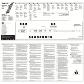 AXAGON HMC-5H60 | USB-C 5Gbps, 5in1 Hub, 2x USB-A, 1x USB-C, (HMC-5H60)