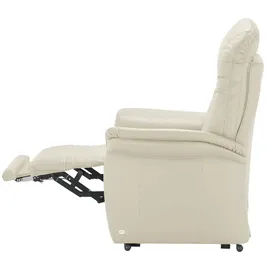HIMOLLA Sessel 7706 Leder 101 x 112 x 101 cm Creme elektrisch