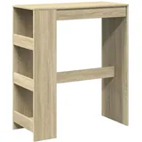 vidaXL Bartisch mit Regal Sonoma-Eiche 90x40x103,5 cm Holzwerkstoff