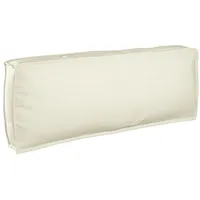 VidaXL Palettkissen für Rückenlehne Creme 120x40x12 cm Oxford-Gewebe