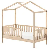 Vipack Hausbett Junior ca. 70x140 cm Naturfarben