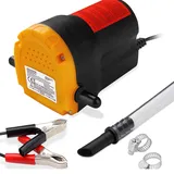monzana® Ölabsaugpumpe 12V 80W 125-155cm gelb schwarz