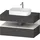Duravit Collection One Konsolenwaschtischunterbau, 1 Auszug, 1 Schubkasten, Ausschnitt mittig, 1000x550x600mm, Nische Weiß Supermatt, QA4731084490000, Farbe: Graphit matt