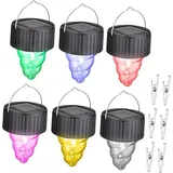 Solarlicht Praktische Solarlampe Dekor Weihnachtsbaumlichter Solar-Rasenlicht Lampe Hängende Solar-Hängelichter Laterne Bunte Solar-Hängelampe D...