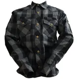 Bores Lumberjack Jacken-Hemd schwarz / grau Herren 2XL