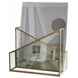 Loberon Mirabeau Organizer Zeitschriftenhalter Moselle Gold/klar