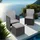Tectake Palermo Set 5-tlg. schwarz/grau