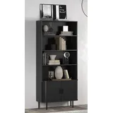 trendteam Ronin Standregal 80 x 40 x 172 cm Schwarz