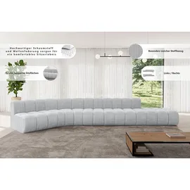 altdecor Ecksofa modulares Sofa Brilo-L2 - 471x174x70 cm Grau