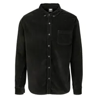 URBAN CLASSICS Corduroy Langarmhemd Black S