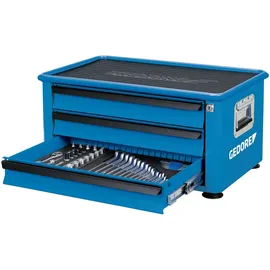 Gedore Werkzeugtruhe 3 Schubladen Stahl blau