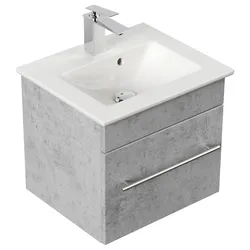 Badmöbel mit Villeroy & Boch Venticello Waschbecken 50 cm SoftClose beton